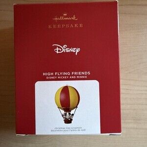 HALLMARK DISNEY MICKEY AND MINNIE HIGH FLYING FRIENDS KEEPSAKE ORNAMENT 2021 NIB